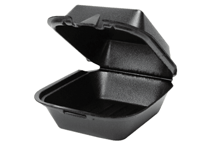 6x6 Black Foam Containers