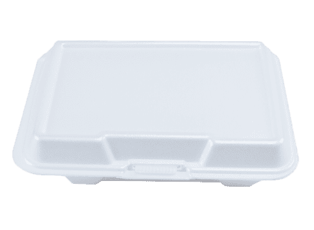9.25x6 White Foam Food Containers
