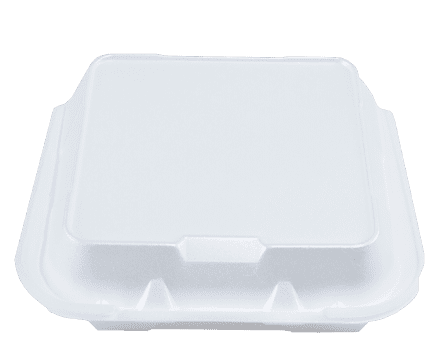 9.25x9.25 White Foam Food Container