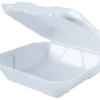 9.25x9.25 White Foam Food Container