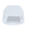 9.25x6 White Foam Food Container