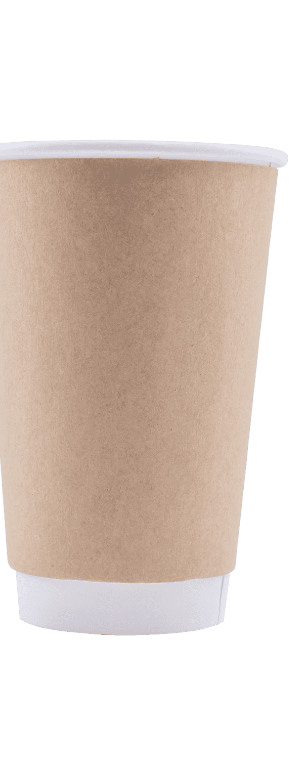 16oz Kraft Double Wall Hot Cup