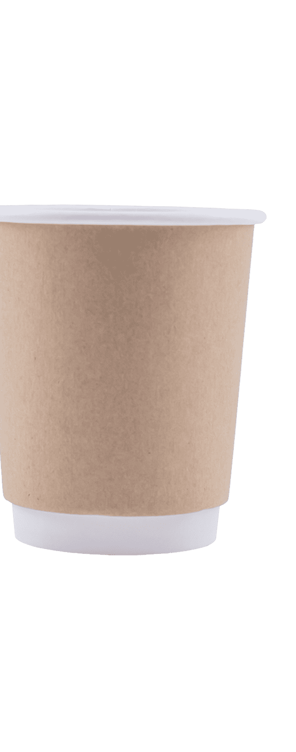 8 oz Kraft Double Wall Hot Cup