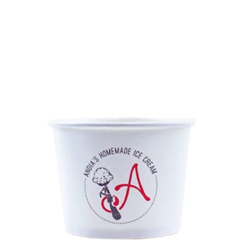 12 oz Custom Printed White Paper Food Bowl