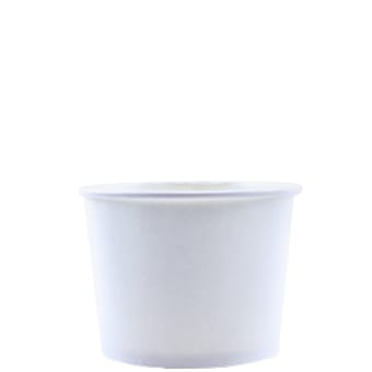 Unprinted 12 oz White Paper Food Bowls