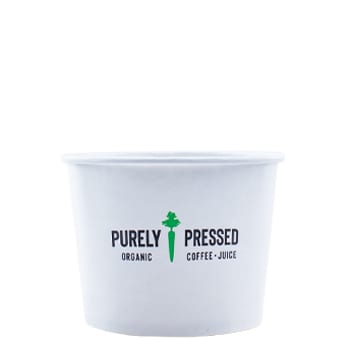 16 oz Custom Printed White Paper Food Bowl