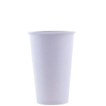 16 oz Unrpinted Eco-Friendly White Paper Hot Cups