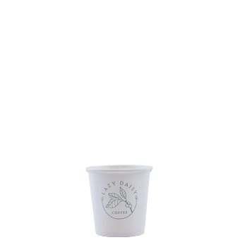 4oz Custom Printed Eco-Friendly White Paper Hot Cups