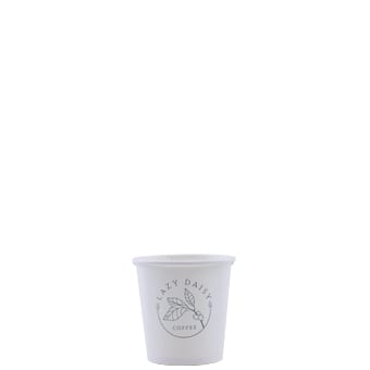 Choice 4 oz. White Poly Paper Hot Cup - 50/Pack