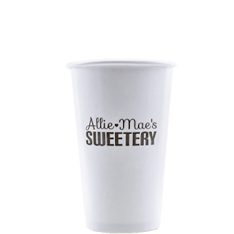 16oz Custom Printed White Paper Cold Cups
