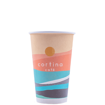 16 oz Custom Printed White Paper Hot Cups