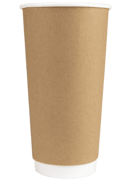 Unprinted 20oz Kraft Insulated Hot Cup