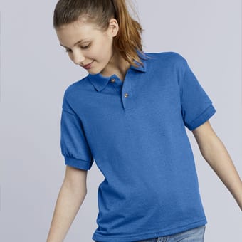 DryBlend® Women’s Double Piqué Short Sleeve Sport Shirt