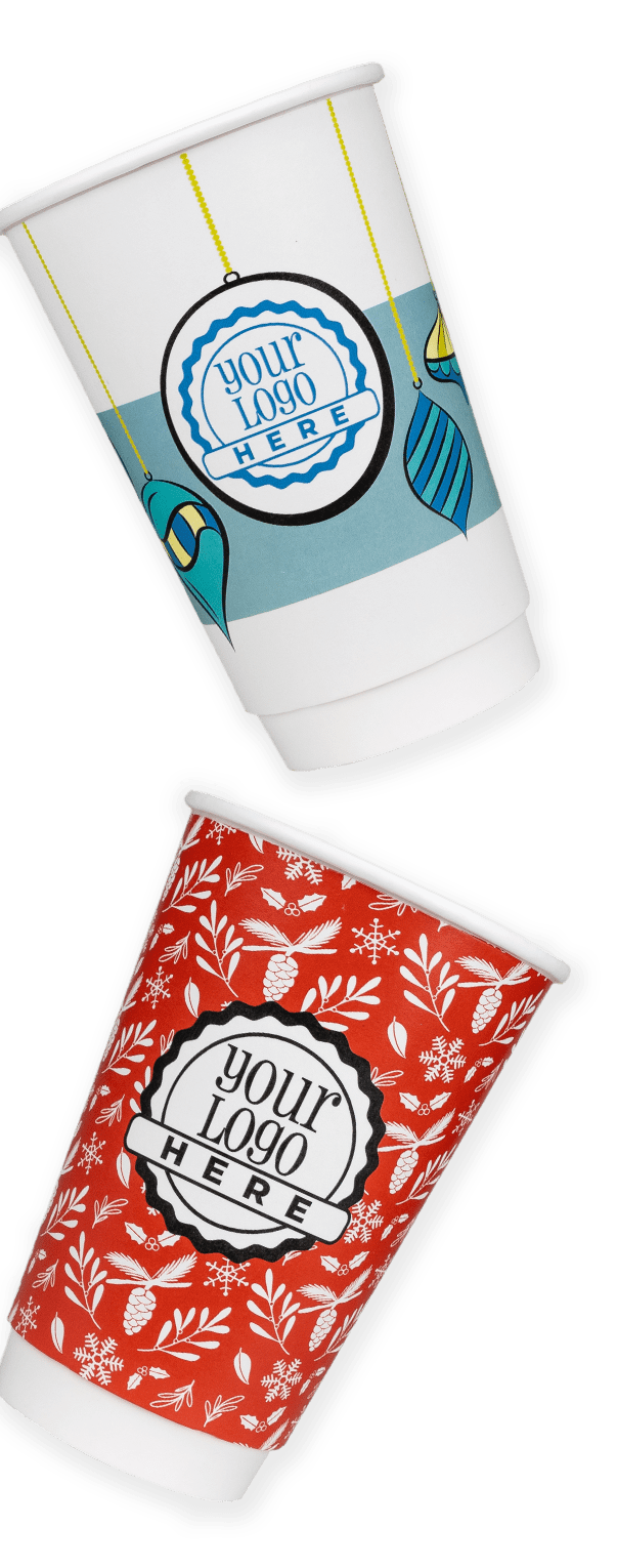 16 oz Double Wall Holiday Cups
