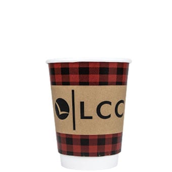 12 oz Custom Printed Double Wall Paper Hot Cups