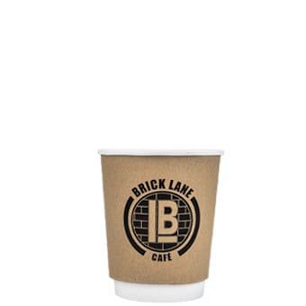 8 oz Custom Printed Double Wall Paper Hot Cups