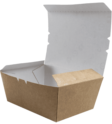 8.75" Kraft Paper To Go Box #3