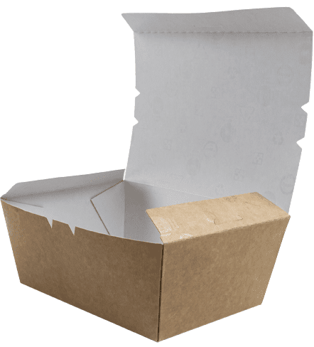 8.75" Kraft Paper To Go Box #3 8.75" Kraft Paper To Go Box #3