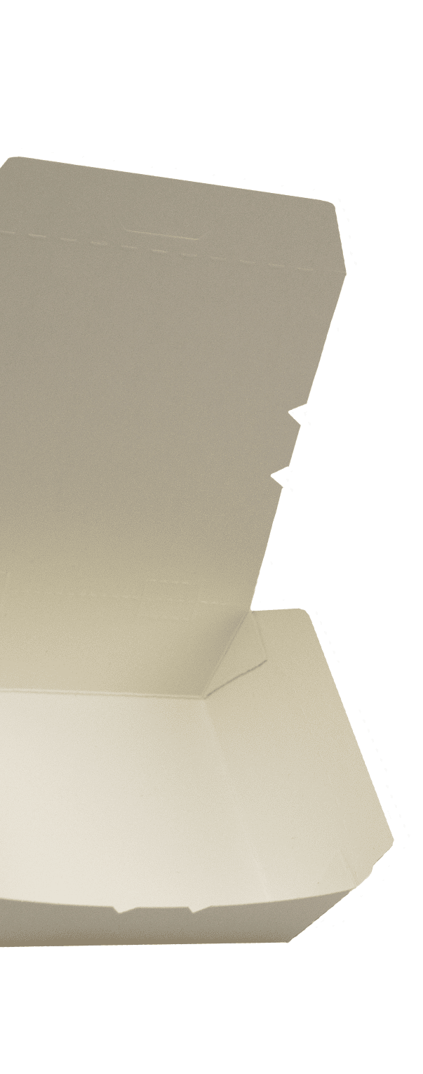 5.25" White Paper To Go Box - Med 5.25" White Paper To Go Box - Med