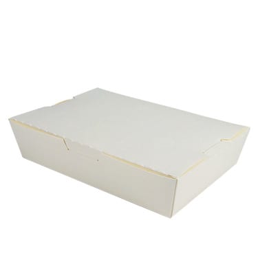 7.25" White Paper To Go Box - Lg 7.25" White Paper To Go Box - Lg