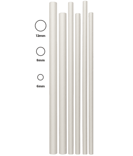 White Paper Straws