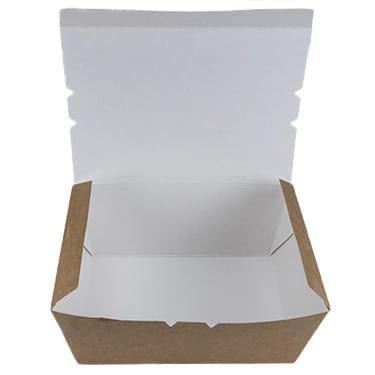 9" Kraft Paper To Go Box #4