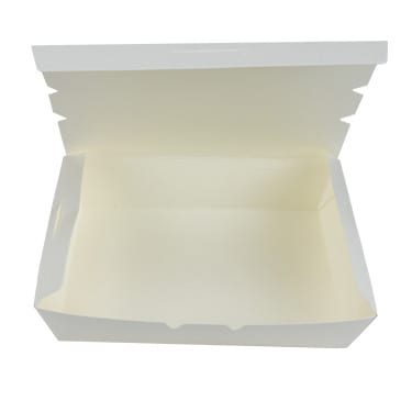 7.25" White Paper To Go Box - Lg 7.25" White Paper To Go Box - Lg