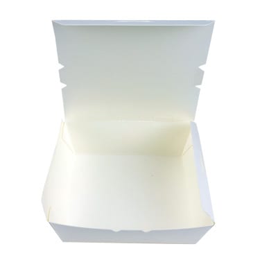 5.25" White Paper To Go Box - Med 5.25" White Paper To Go Box - Med