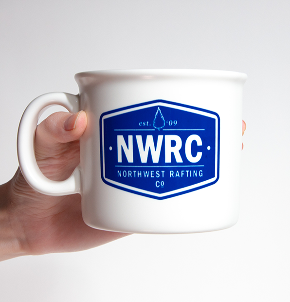 14 oz White Matte Custom Ceramic Mugs