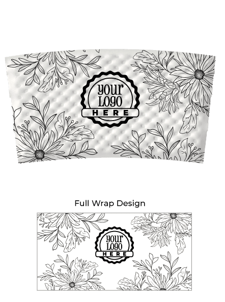Spring Full Wrap Custom Printed White Sleeves Spring Full Wrap Custom Printed White Sleeves
