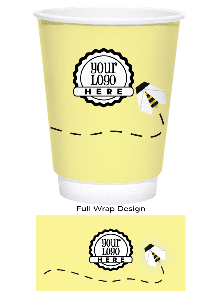 Spring 8oz Custom Printed White Insulated Paper Hot Cups Spring 8oz Custom Printed White Insulated Paper Hot Cups
