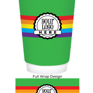 Spring 16oz Custom Printed White Insulated Paper Hot Cups