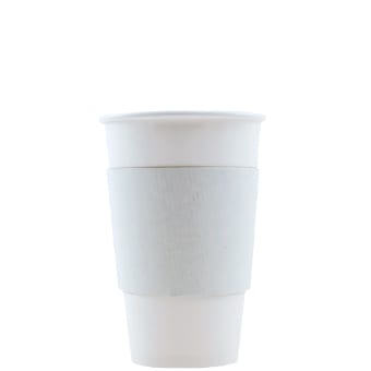 White Corrugated Coffee Sleeves