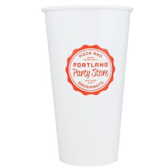32oz Custom Printed White Paper Cold Cups