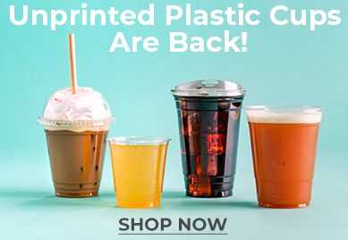 Unprinted Clear Cups In Stock