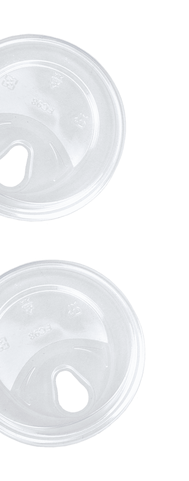 Leftside-ESCL12-24 12-24oz PET Sipper Lids for Cold Cups
