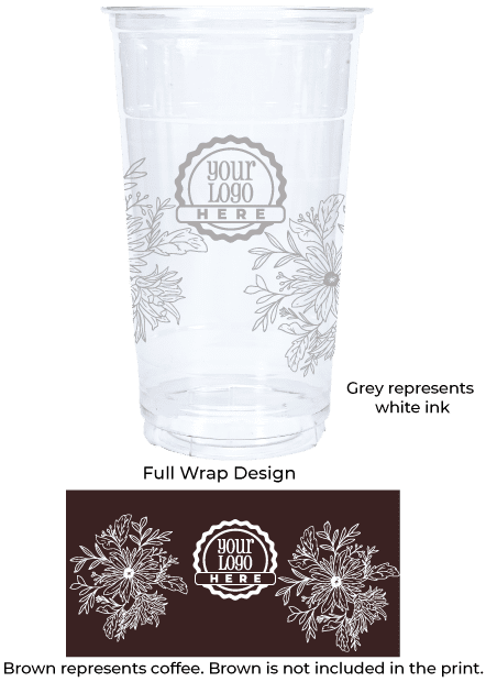 Spring 32oz PET Clear Cup - Spring Floral