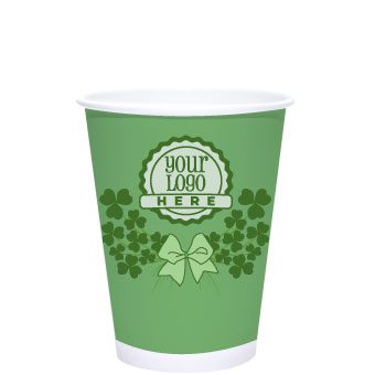 Spring 12oz Custom Printed White Paper Hot Cups