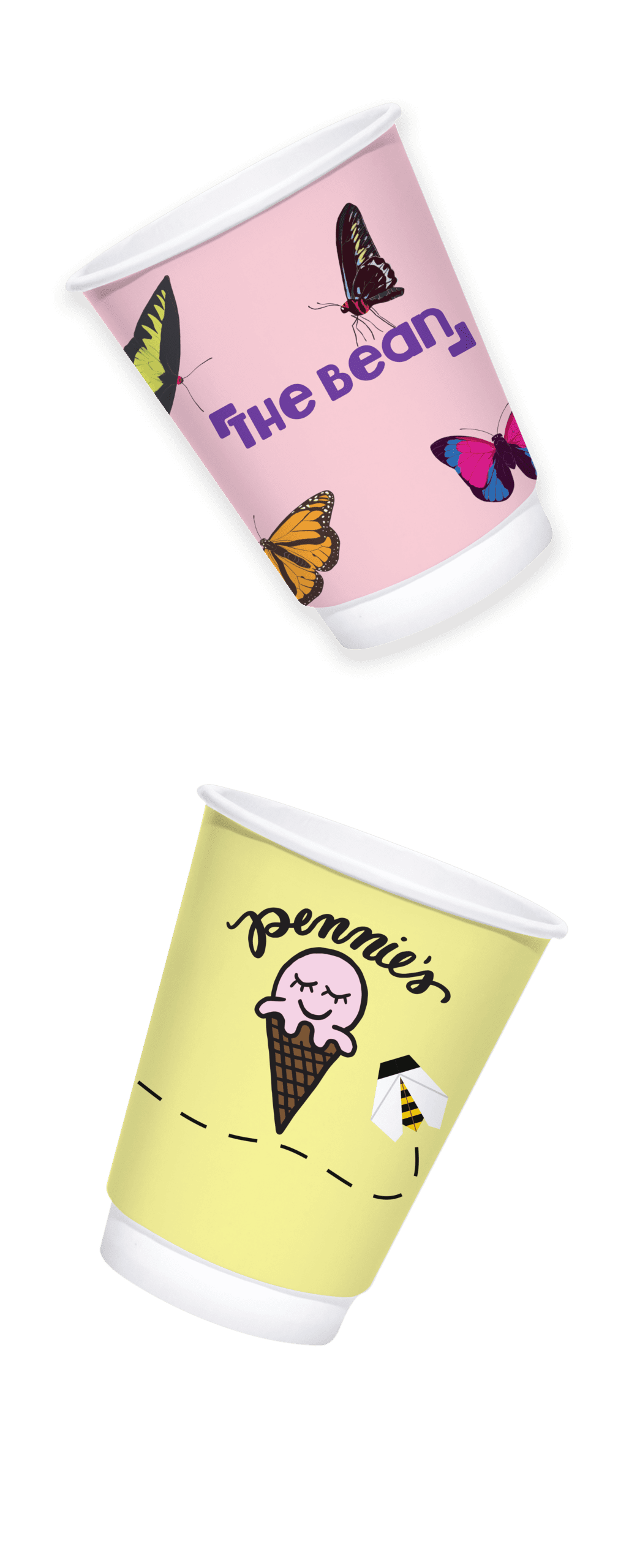 Spring 8oz Custom Printed White Insulated Paper Hot Cups Spring 8oz Custom Printed White Insulated Paper Hot Cups