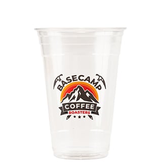 Custom Printed Plastic Cups -- 7oz PET Cold Cups (74mm) - 50,000 ct, Coffee Shop Supplies, Carry Out Containers