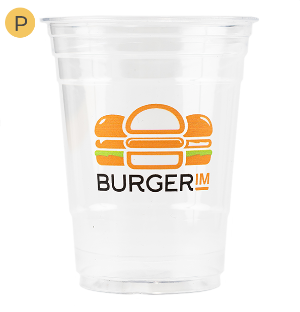 16 oz Custom Plastic Cups with Logo - Get Yours Now at Your Brand Cafe