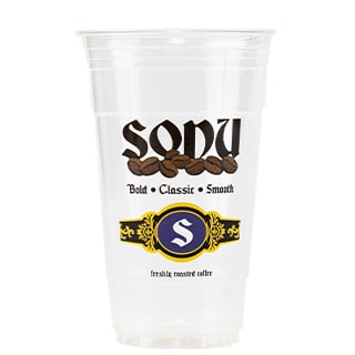 24oz Custom Printed Eco-Friendly Cold PLA Cups