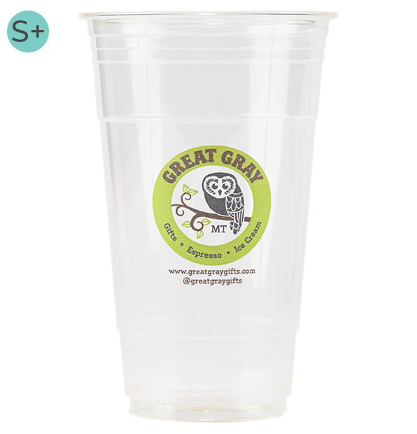 24oz Custom Printed Eco-Friendly Cold PLA Cups