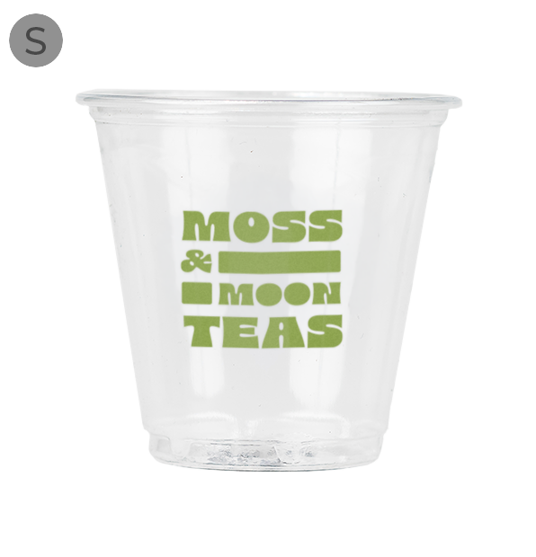 Moss and moon standard print on 3oz cold cup