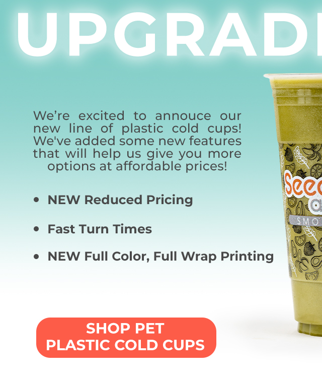 New Clear Plastic Cup Options!