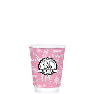 Winter 8oz Double Wall Hot Cups