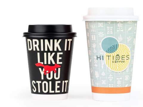 Custom Paper Cups | Custom Disposable Coffee Cups | Your Brand Cafe