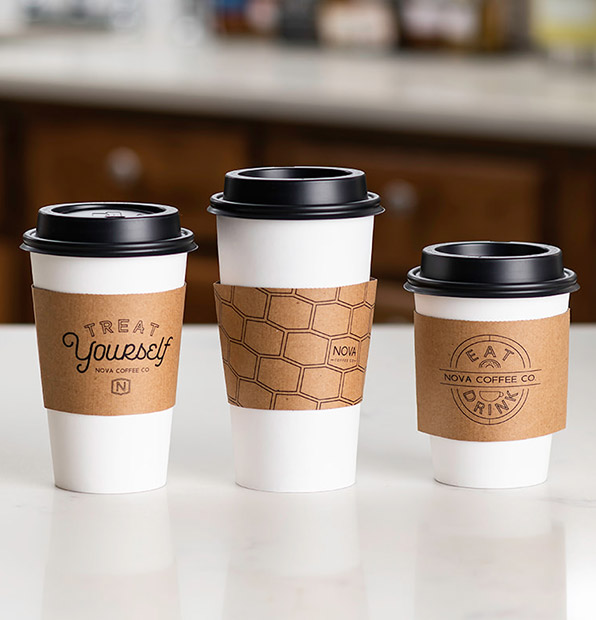 Custom Printed Kraft Coffee Sleeve