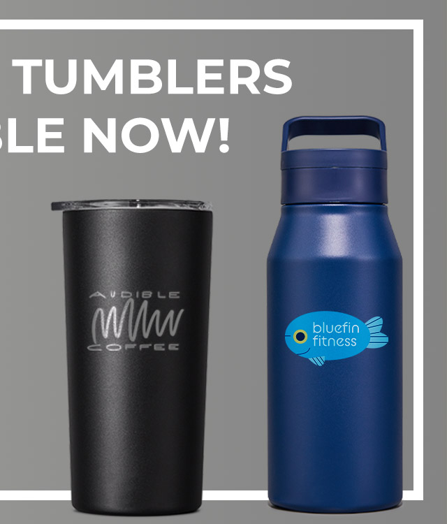 New Custom Tumblers Available