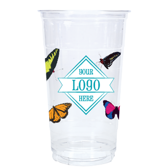 Spring 8oz Custom Printed White Paper Hot Cups